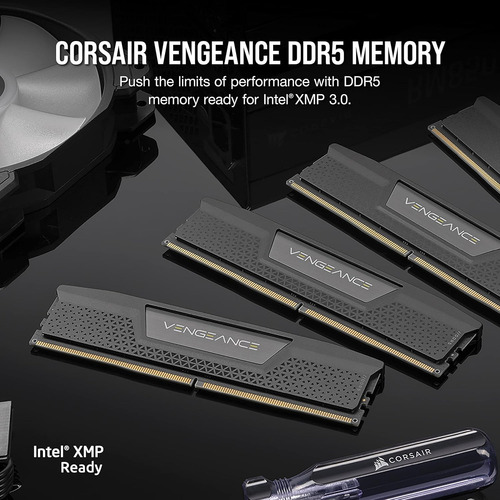 Ram Ddr5 Corsair Vengeance, 32 Gb, 5600 Mhz, Cl40, Intel Xmp