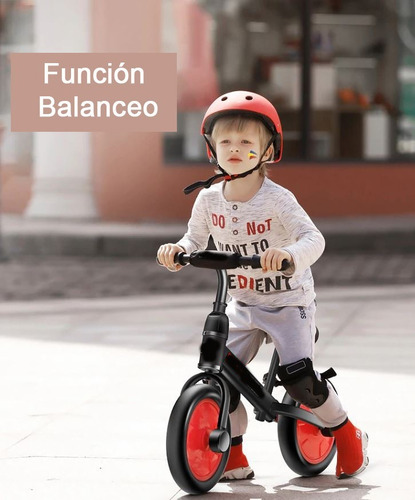 Imagen 3 de 10 de Camicleta Bicicleta Balanceo Asiento Regulable Con Rueditas