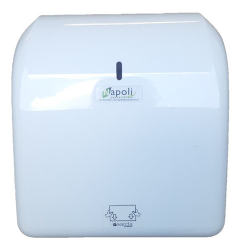 Dispenser Papel Toalha Bobina Mini Plus Auto Corte Exaccta Cor Branco