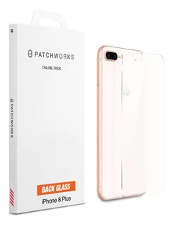 Protector Pantalla iPhone 8 Plus, Vidrio Trasero Patchworks