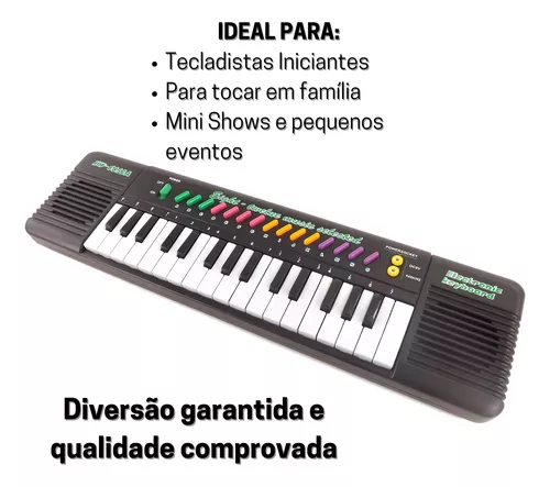 Teclado Infantil Musical 32 Teclas Keys Com Microfone Piano em Promoção na  Americanas