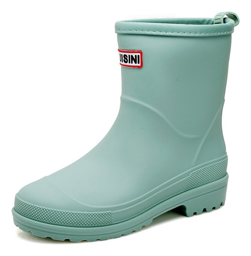 Botas De Lluvia A Media Pantorrilla Para Mujer, Botas De Llu