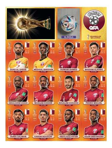 Plantillas De Figuritas Del Mundial Qatar 2022 Para Imprimir