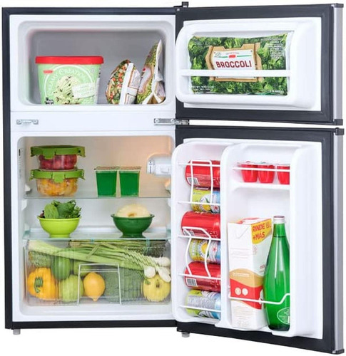 Refrigerador Frigobar Mdrt87ccdls Midea 3.4ft3 88l 2 Puertas