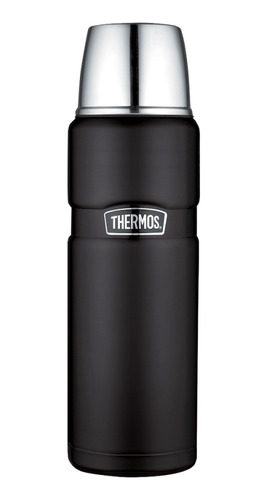 Termo Liquido Thermos King 470ml Acero Inoxidable Negro