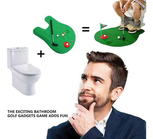 Inodoro, Minigolf, Bano, Bano, Tocador, Jugar Al Golf...