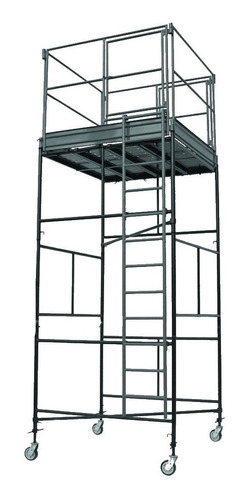 Torre De Andaime 8m Tubular 1m X 2m Rodas Piso Guarda Corpo