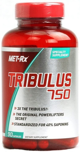 Imagen 1 de 5 de Tribulus Met-rx 750 Suplemento Testosterona 90 Capsulas 