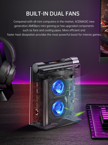 Mini Pc Gaming Acemagician S3a Ryzen 9 16gb 512gb Ssd