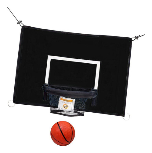 Hs Camas Elásticas Aro De Baloncesto Accesorio Negro