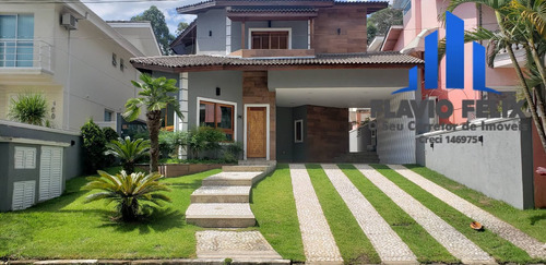 Imagem 1 de 15 de Casa A Venda 3 Dormitórios E Área Gourmet Condomínio Arujá 5 - 723