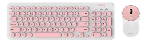 Combo Inalambrico Teclado Y Mouse Noga S5600 Rosa Nuevos