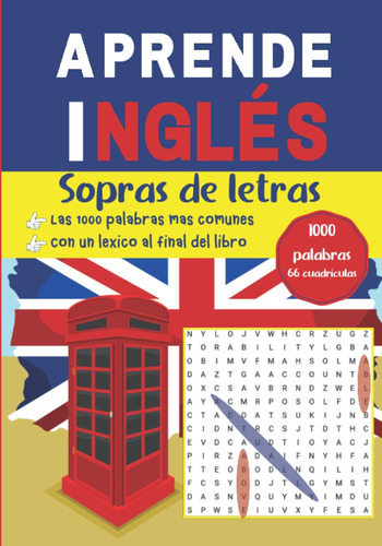 Aprende Inglés Sopras De Letras 1000 Palabras, 66 Cuadrí Jdt