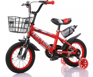 Bicicleta Niños Y Niñas Infantil16 In Con Rueda Auxiliar Led