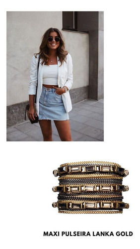 Pulseira Lanka Gold Maxi Mariana Dias P