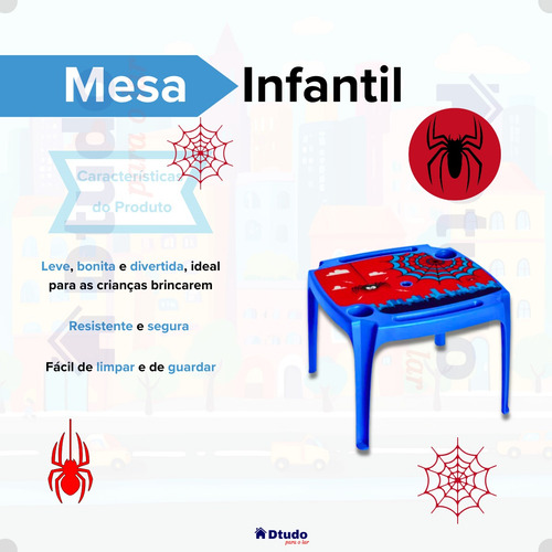Conjunto Mesa E 2 Mini Cadeiras Poltrona Infantil Com Label
