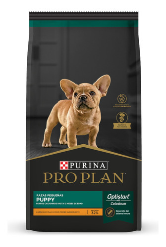 Alimento Pro Plan OptiStart Puppy para perro cachorro de raza pequeña sabor pollo en bolsa de 1kg