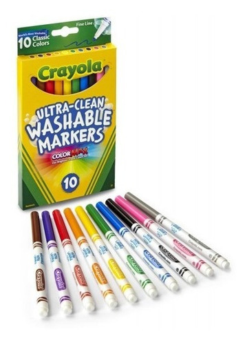 Canetinhas Laváveis Crayola Ultra-clean Fine Line