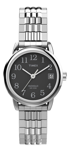 Reloj Timex Easy Reader Perfect Fit Para Mujer, 25 Mm, Plate