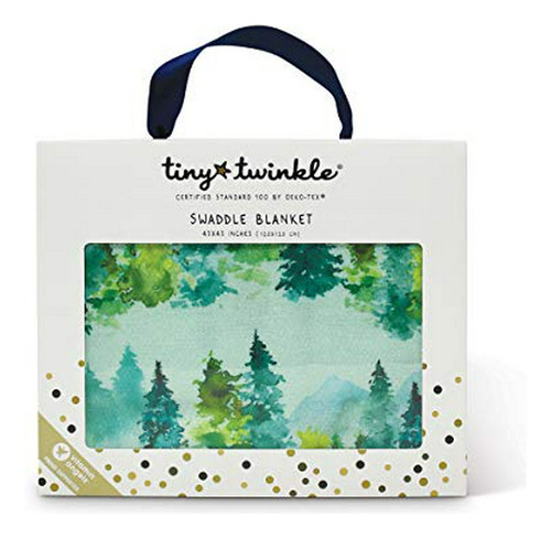 Tiny Twinkle Kaffle Swaddle Blanket - Bosque De Acuarela - M