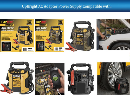 Adaptador De 12 V Ca/cc Compatible Con Everstart Maxx J7cce