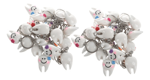 40 Peças De Chaveiro, Chaveiro, Pendurado Em Forma De Dente,