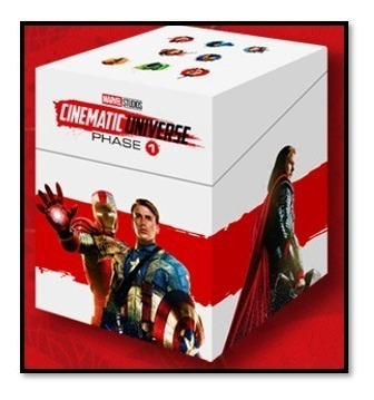 Empaque Marvel  Fase 1 / 6 Títulos Blu-ray / Avengers