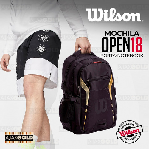 Imagen 3 de 9 de Mochila Wilson Original Porta Notebook Urbana Deportes Gym