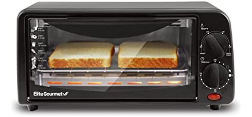 Elite Gourmet Eto236 Personal 2 Slice Countertop Toaster Hor