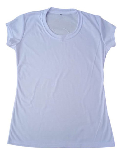 Playera Para Sublimar Blanca Tacto Algodón Dama 10pz Premium