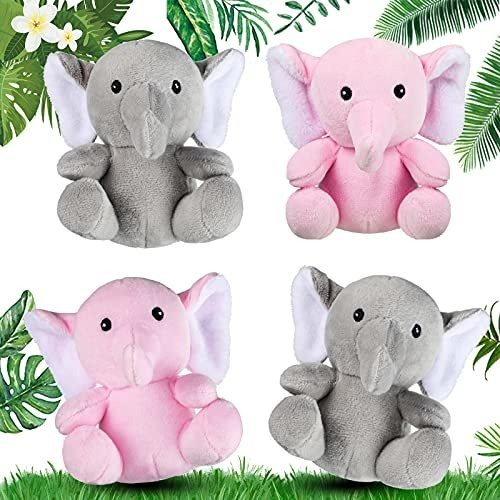 4 Piezas Mini Elefante Animales Hinchados Elephant Myrpu
