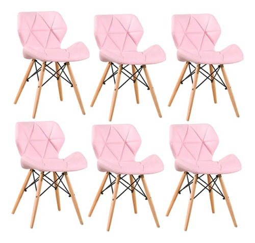 Pack X6 Silla Eames Acolchada Radar