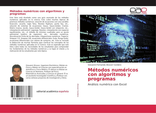 Libro: Métodos Numéricos Con Algoritmos Y Programas: Análisi
