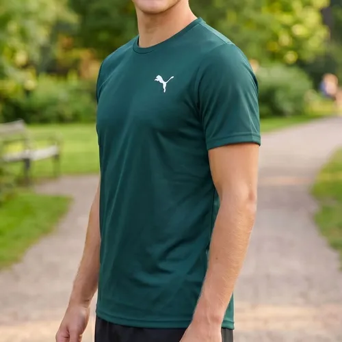 Camiseta Puma Masculina Térmica Manga Curta Proteção Uv 50+ - R$ 76