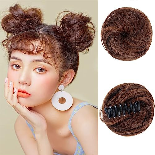 Auwiyd 2 Pcs Wig Clip De Garra En Los Bollos De Pelo 5w7gw