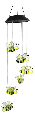 Campanillas De Viento Solar Bee, Viento Giratorio En Movimie