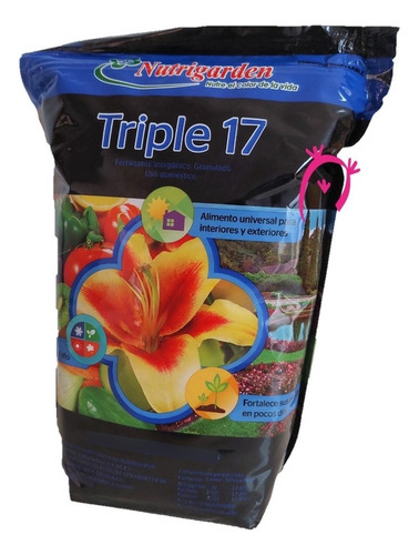 Triple 17 Nutrigarden 2kg Nutrientes Para Plantas En General