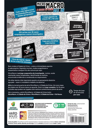 Micromacro: A Cidade Do Crime - All In Jogo Cooperativo
