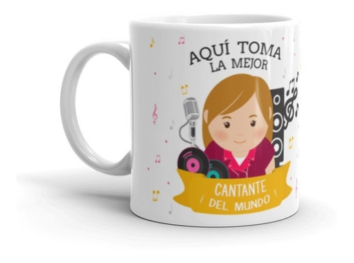 Mug Para Cantante Mujer / Taza /vaso / Regalo / Pocillo