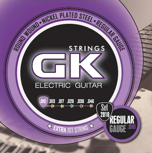 Encordado Guitarra Eléctrica Gk .010 Regular Gauge Set 2010