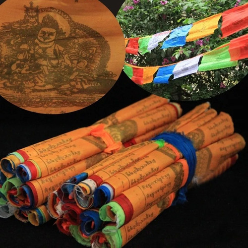 Imagen 6 de 7 de 4 Rollos Banderas Tibetanas