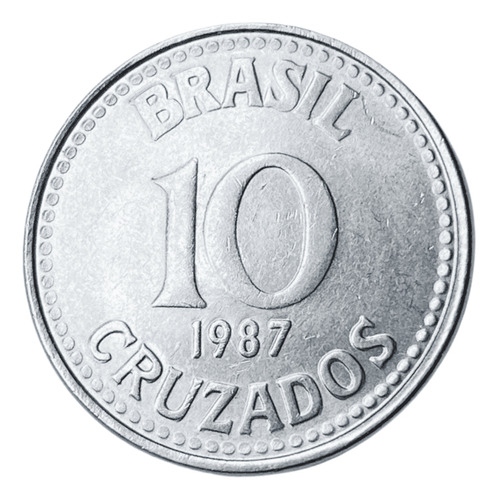 Moeda Antiga Do Brasil - 10 Cruzados De 1987