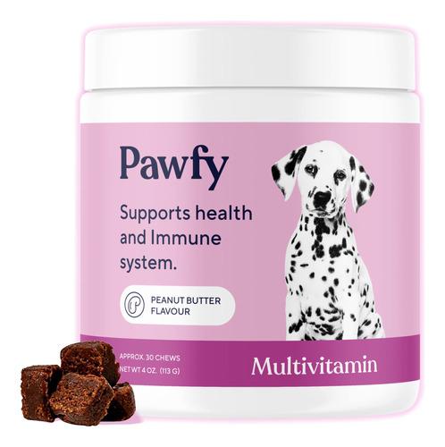 Pawfy Masticables Multivitaminicos | Suplemento Premium 15 E