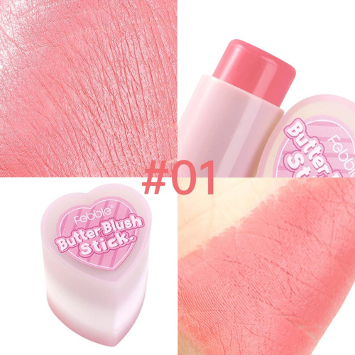 Rubor Butter Blush Stick Febble Larga Duración Maquillaje