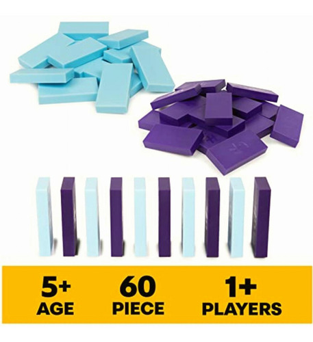 Spin Master Games H5 Domino Creations, Juego De 60 Piezas