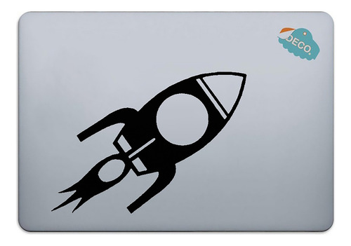 Calcomanía Sticker Portatil Cohete Espacial