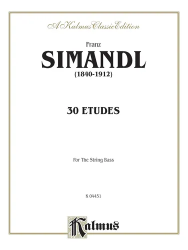 Libro: Thirty Etudes For String Bass (kalmus Edition)