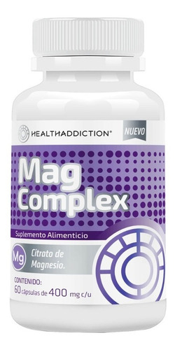 Citrato De Magnesio Mag Complex Healthaddiction. 60 Cápsulas