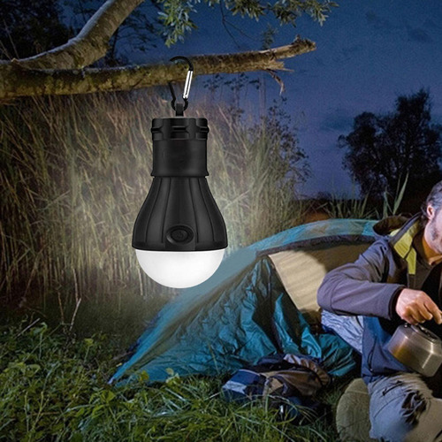 3 Linterna Led Para Tienda De Campaña, Luz Led Negro