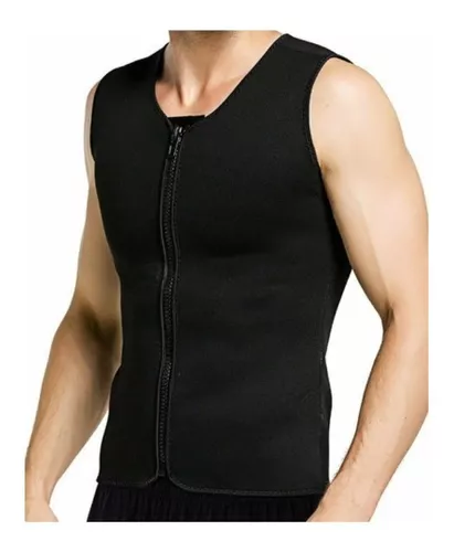 Chaleco Termico Talla XL para Hombre con Cierre Negro